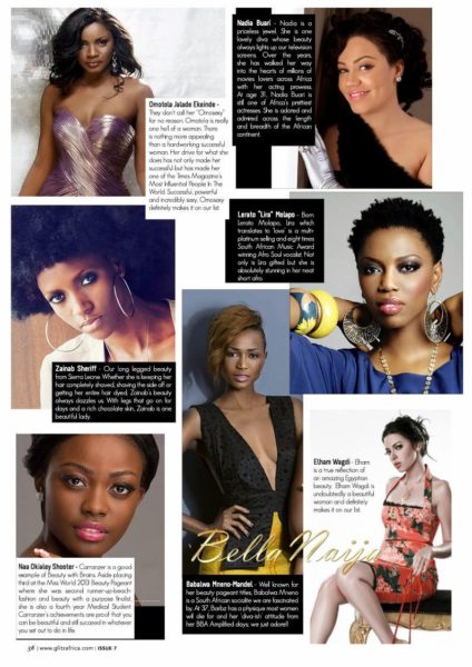 Glitz Africa Magazine - Most Beautiful Women in Africa  - December 2013 - BellaNaija (2)