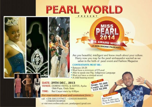 Miss Pearl 2014 - December 2013 - BellaNaija