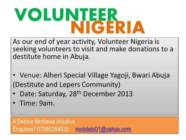 Volunteer Nigeria - December 2013 - BellaNaija