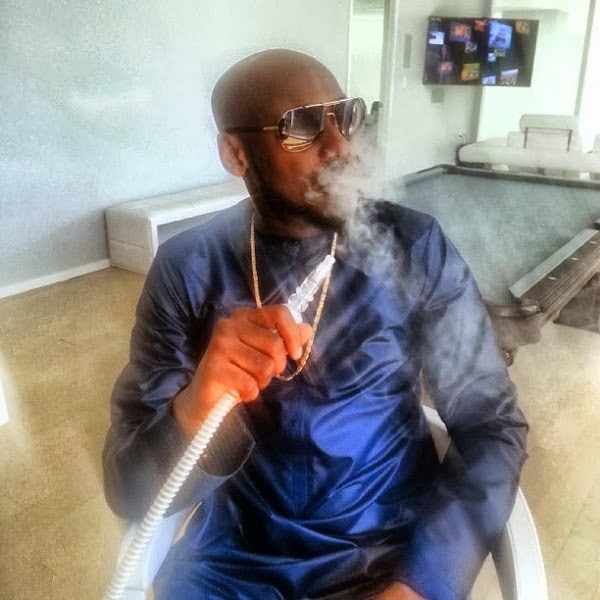 2Face Smoking - January 2014 - BellaNaija