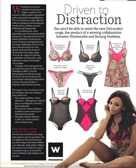 Bonang for Distracton Lingerie Line - BellaNaija - January 2014003