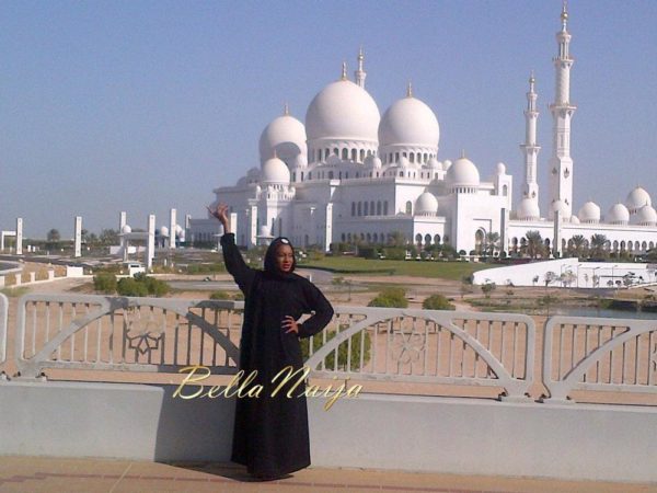 Chika Ike at Abu Dhabi Mosque - January 2014 - BellaNaija 03