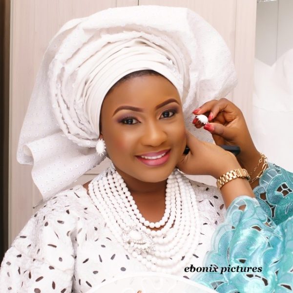 Ebonix Pictures- white aso oke sequin gele