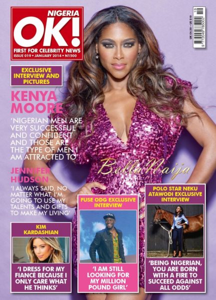 Kenya Moore - OK! Nigeria Magazine - January 2014 - BellaNaija