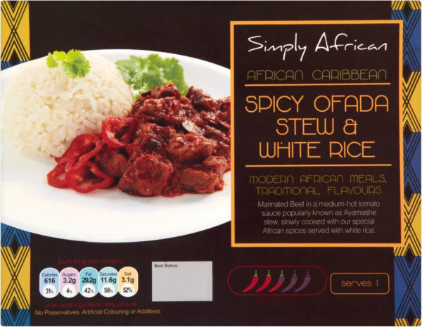 Tesco - Ofada Stew & White Rice - January 2014 - BellaNaija