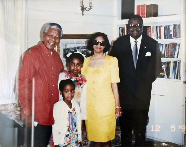 Fernandez Family with Icon Nelson Mandela