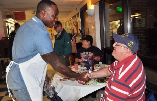 Duke Visiting Veterans in Denver, Colorado. Veternas Day - November 11, 2013. Photo Credit:  