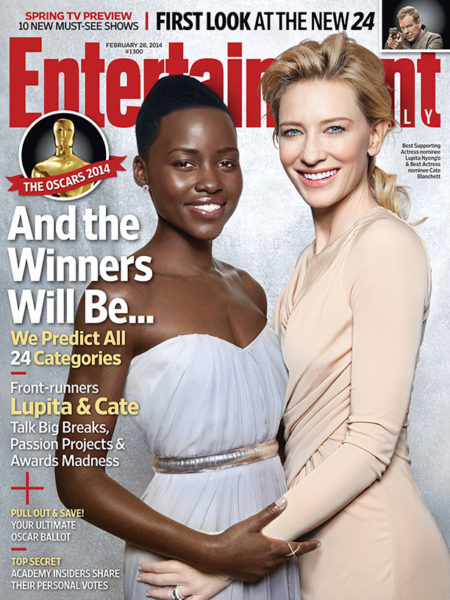 Lupita Nyong'o & Cate Blanchett - Entertainment Weekly - February 2014 - BellaNaija