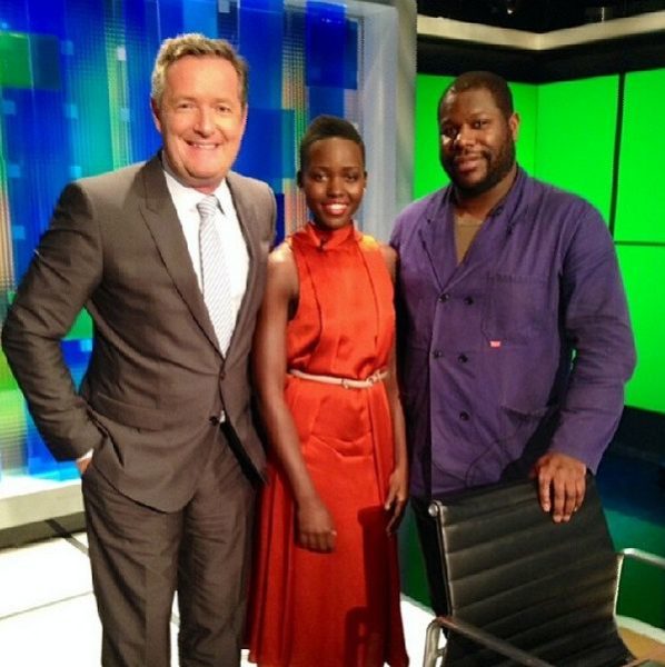 Piers Morgan, Lupita Nyong'o & Steve McQueen - Piers Morgan Live - February 2014 - BellaNaija