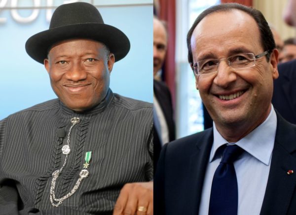 President Jonathan & Hollande - February 2014 - BellaNaija 01