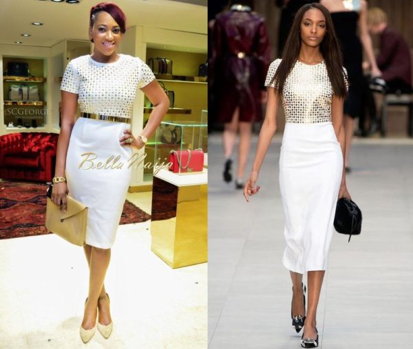 Rukky Sanda in Burberry Prorsum - Polo Avenue Launch in Lagos - BellaNaija Style - February 2014 - BellaNaija