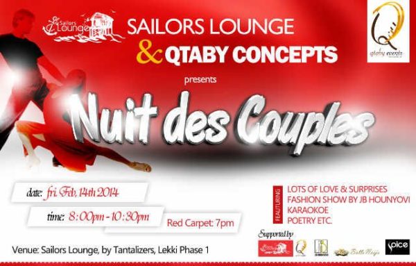 Sailors Lounge & Qtaby Concepts presents Nuit De Couples - BellaNaija - February 2014