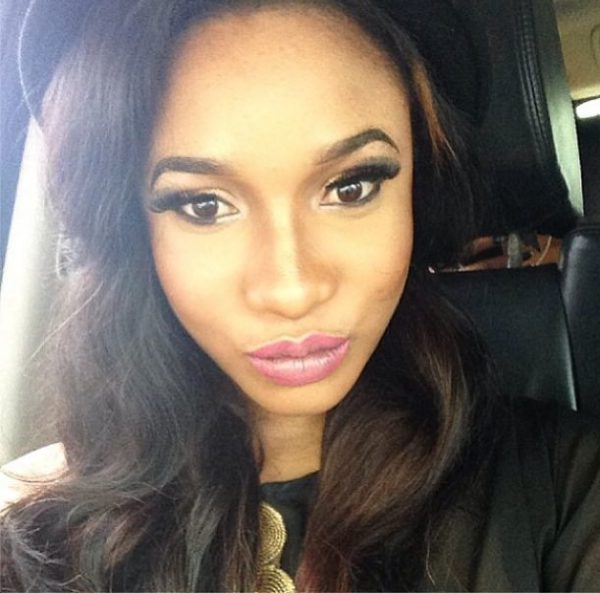 Tonto Dikeh Makeup Look - BellaNaija - February 2014