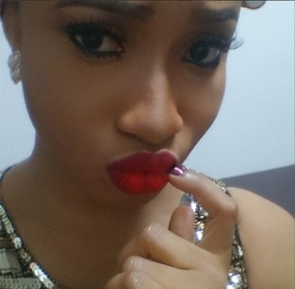 Tonto Dikeh Makeup Look - BellaNaija - February 2014005