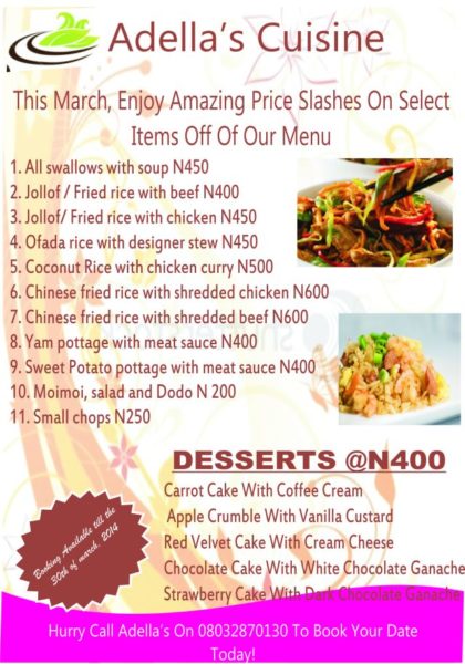 Adella's Cuisine - March 2014 - BellaNaija 01