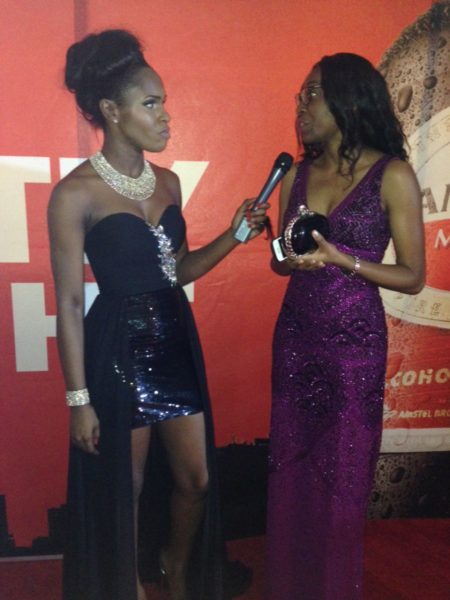 Amstel Malta AMVCA Red Carpet Interview - BellaNaija - March2014001