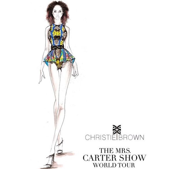 Beyonce Mrs Carter Tour in Christie Brown - BellaNaija - April 2014003