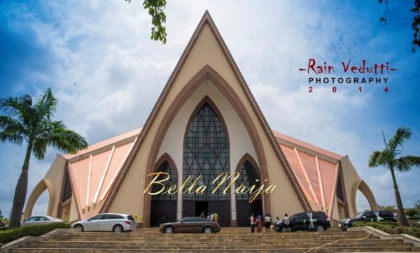 Ese Walter & Benny Ark's White Wedding in Abuja | BellaNaija -Church venue-Ecumenical center Abuja