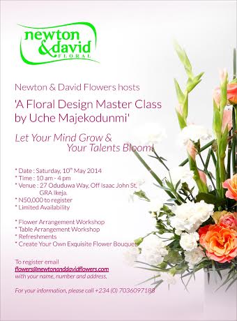 Newton & David Floral Design Master Class - BellaNaija - April 2014