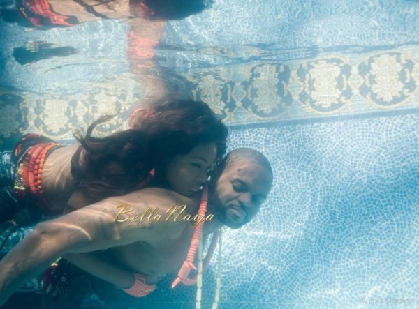 Underwater Pool Pre-Wedding Photo Shoot| Engagement Session | Nigerian American Igbo Couple | Ugochi Nnamdi | BellaNaija | Zorz Studios 02