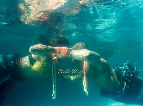 Underwater Pool Pre-Wedding Photo Shoot| Engagement Session | Nigerian American Igbo Couple | Ugochi Nnamdi | BellaNaija | Zorz Studios 07