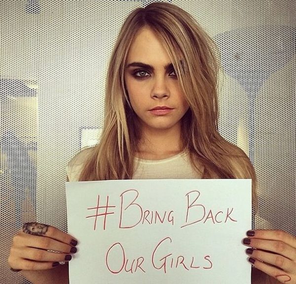 #BringBackOurGirls - Cara Develigne - May 2014 - BellaNaija.com 01