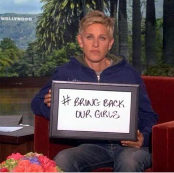 #BringBackOurGirls - Ellen DeGeneres  - May 2014 - BellaNaija.com