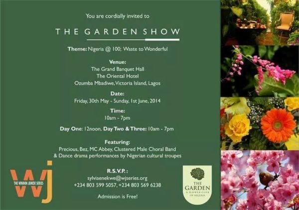 GARDEN SHOW INVITATION CARD