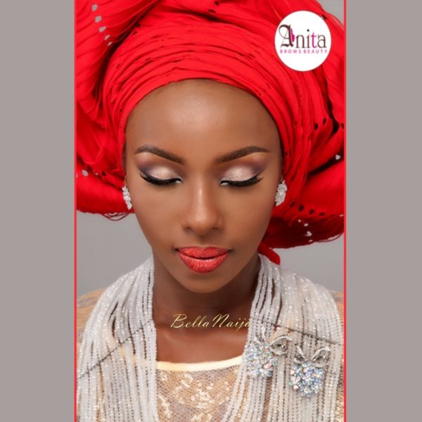 Nigerian Wedding, Nigerian Bridal Makeup - Anita Brows Beauty, Geebalo, Blix Lashes & Tap Studios | BellaNaija Weddings 06