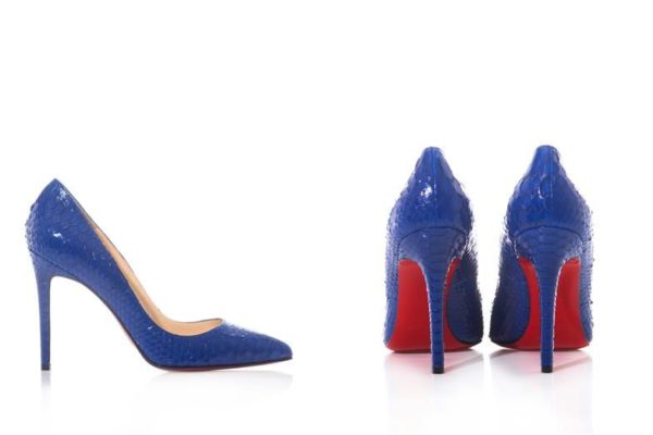 Christian Louboutin Pigalle 100mm Python Pumps