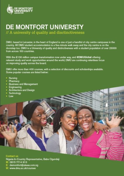 Demontfort University - Bellanaija - June2014