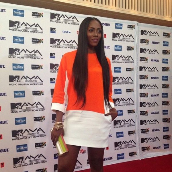 Tiwa Savage in Celine