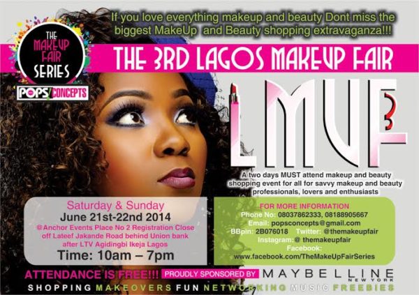 Pops Concepts 3rd Lagos Makeup Fair - Bellanaija - June2014