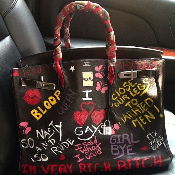 Nene Leakes Custom Graffiti Birkin Bag, Wendy Williams Feud