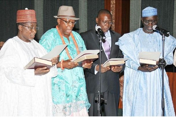 President Jonthan Swears In New Ministers - Ju;ly 2014 - BN News - July 2014 - BellaNaija.com 01