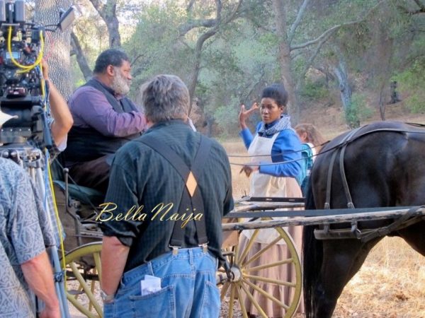 Stephanie Linus on the Set on Boonville Redemption - July 2014 - BellaNaija.com 01019