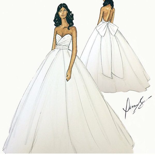 Gabrielle Union Wedding Dress Dennis Basso BellaNaija