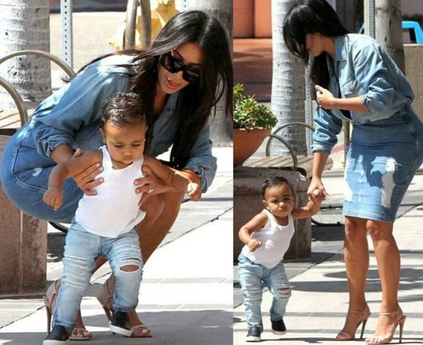 Kim Kardashian & North West - August 2014 - BN Movies & TV - BellaNaija.com 01