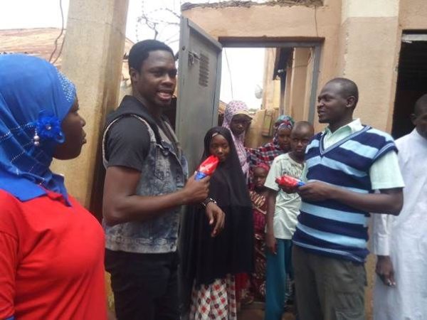 Ali Nuhu storming a neighbourhood in Sokoto State