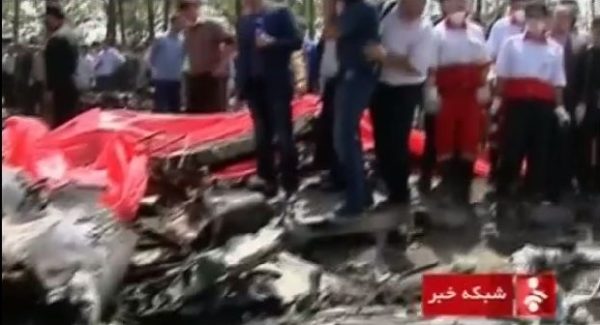 iranian plane crashes