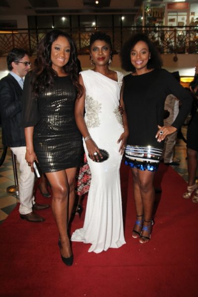 Omoni Oboli, Desmond Elliot, Susan Peters AY & Mabel Makun at the Lagos ...