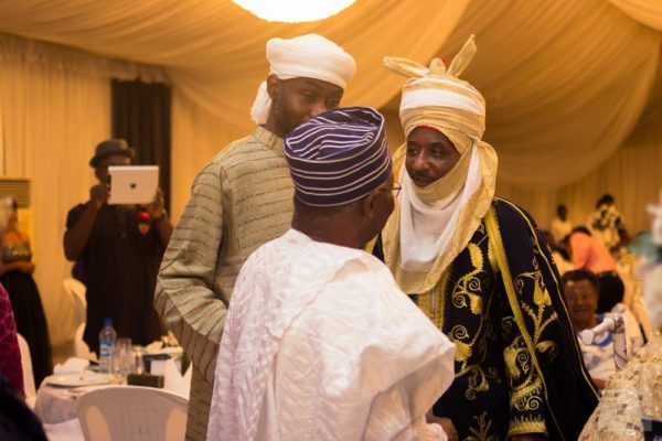 Chief Philip Asiodu exchanging pleasantries with the Emir of Kano