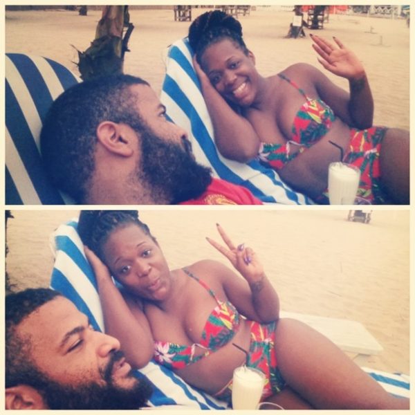 Moet Abebe on Valentine's Day in Ghana. Photo Source: Moet Abebe Instagram
