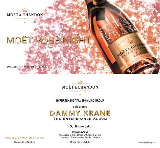 Moet Rose Night with Dammy Krance - Bellanaija - September 2014