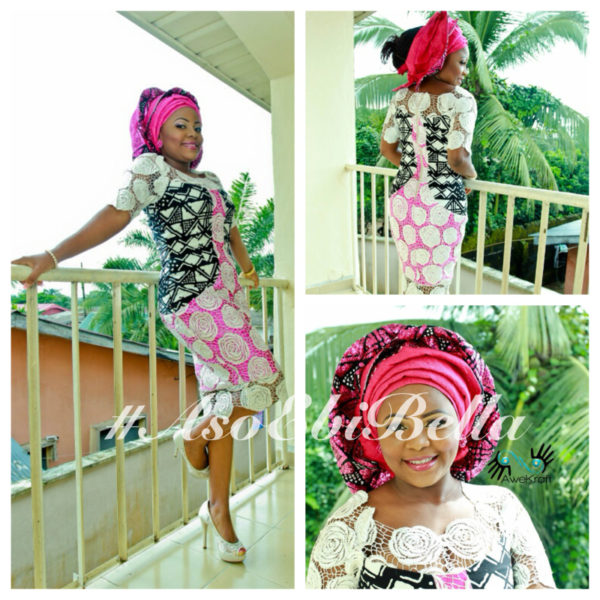 @confylala aso-oke designed by @awekraft