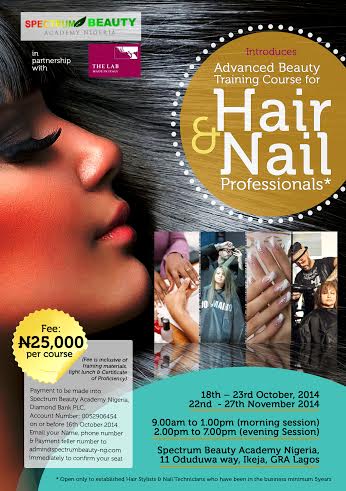 Advanced Beauty Training Course for Hair & Nail Professionals - Bellanaija - October 2014