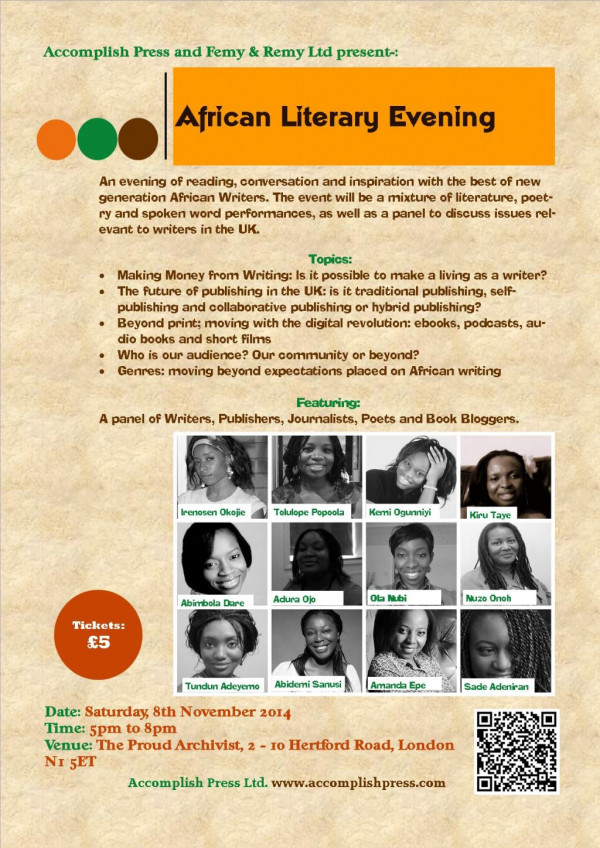 African Literary Evening - Bellanaija - October2014