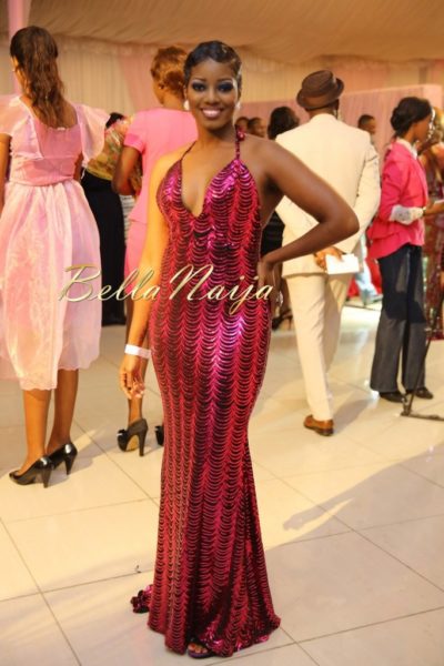 BN Best Dressed Genevieve Pink Ball 2014 October2014-BellaNaija030