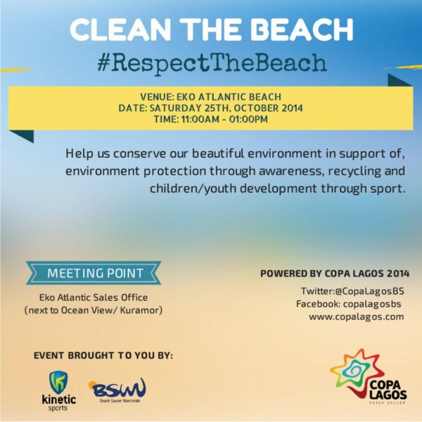 COPA Lagos Clean the Beach - Bellanaija - October 2014
