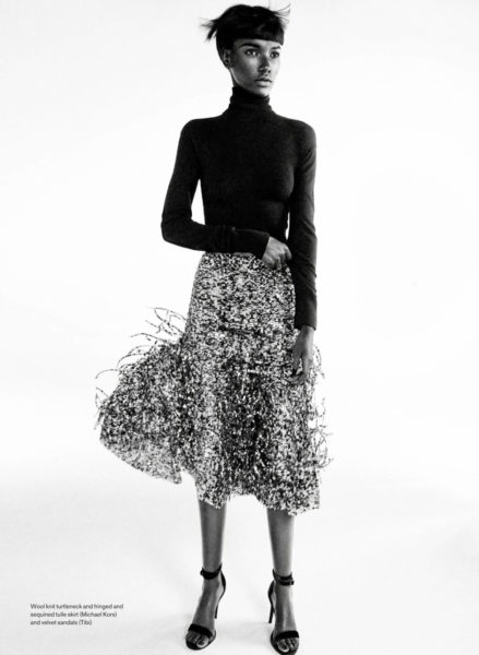 Tanzanian Model Herieth Paul Takes On Feathers and Fringe For Elle ...